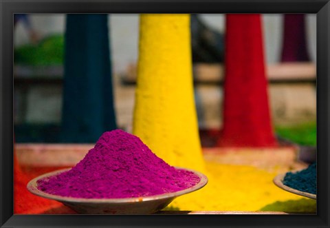 Framed Incense for Sale at Pushkar Camel Fair, India Print