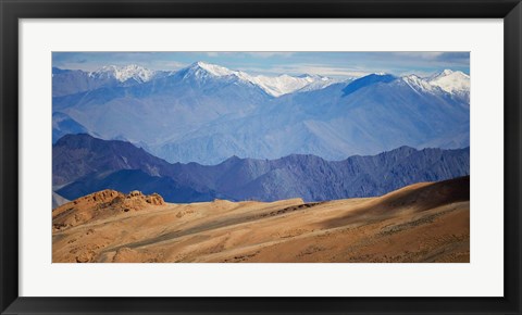 Framed Landscape of the Himalayas, Taglangla Pass, Ladakh, India Print