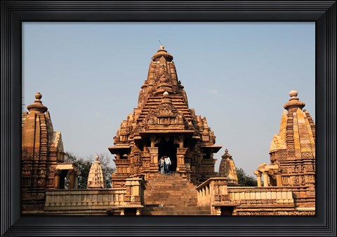Framed India, Khajuraho. Lakshmana Temple at Khajuraho Print