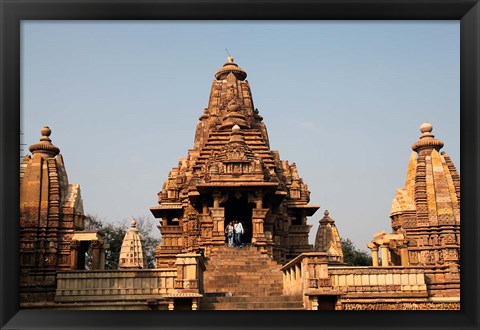 Framed India, Khajuraho. Lakshmana Temple at Khajuraho Print