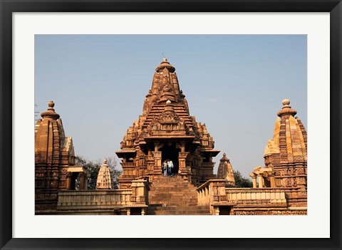 Framed India, Khajuraho. Lakshmana Temple at Khajuraho Print