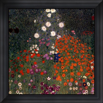 Framed Flowery Garden, c.1907 Print