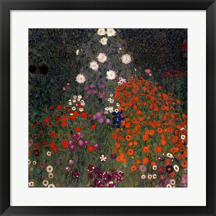 Framed Flowery Garden, c.1907 Print