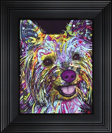Framed Yorkie Print