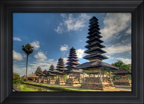 Framed Scenic of Pura Taman Ayun temple, Mengwi, Bali, Indonesia Print