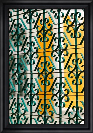 Framed Gate of Lilitha Mahal Palace Hotel, India Print