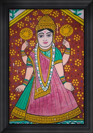 Framed Wall Mural in the City Palace, Rajasthan, India Print