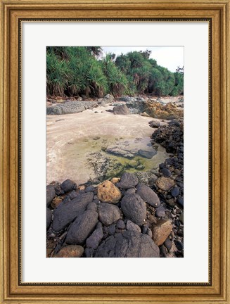 Framed Beach Landscape, Java, Indonesia Print