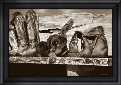 Framed Big Foot Print