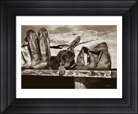Framed Big Foot Print