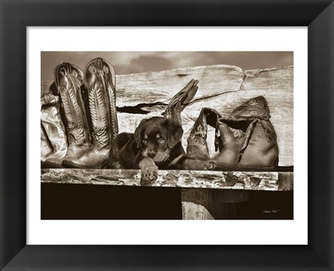 Framed Big Foot Print