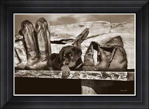 Framed Big Foot Print