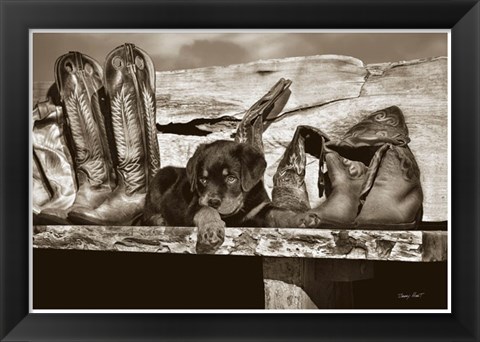 Framed Big Foot Print