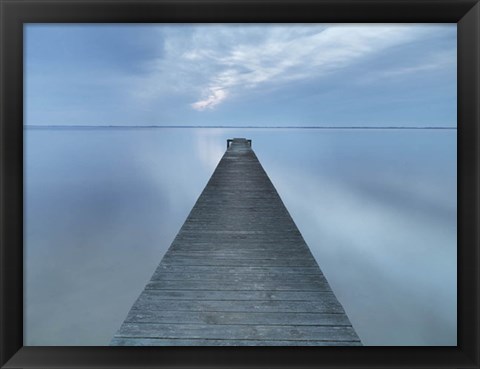 Framed Long Pier Print