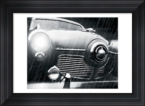 Framed Studebaker Rain Print