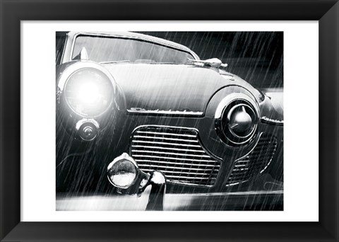 Framed Studebaker Rain Print