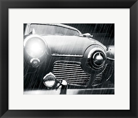 Framed Studebaker Rain Print