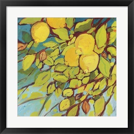 Framed Lemons Above Print