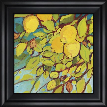 Framed Lemons Above Print