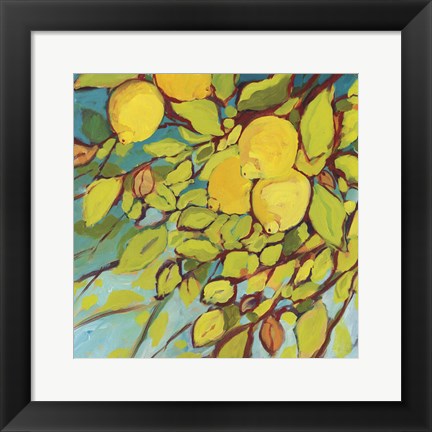 Framed Lemons Above Print