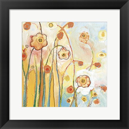 Framed Orange Whimsy Print