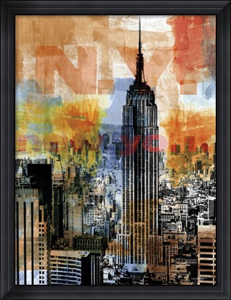Framed New York Edge Print