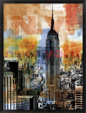 Framed New York Edge Print