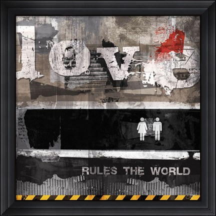 Framed Urban Love Print