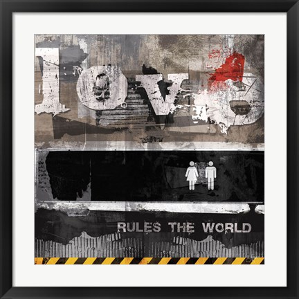 Framed Urban Love Print