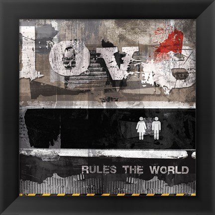 Framed Urban Love Print