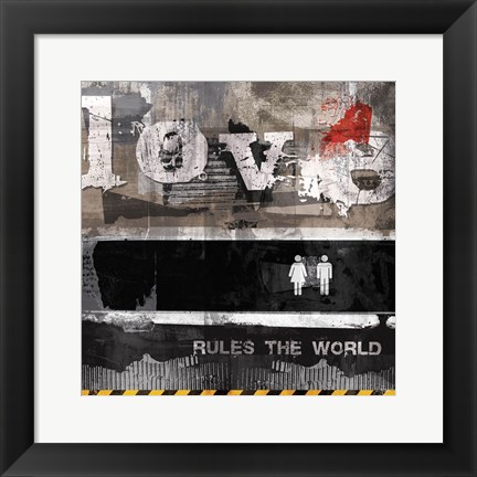 Framed Urban Love Print