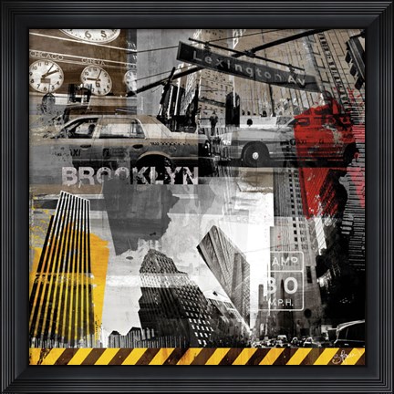 Framed New York Streets II Print