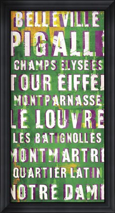 Framed Explore Paris I Print