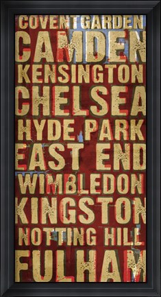 Framed Explore London Print