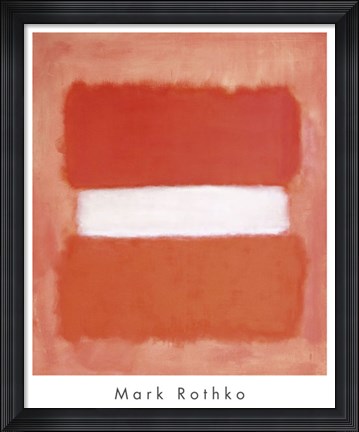 Framed White Center, 1957 Print
