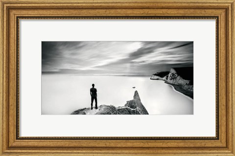 Framed Man and the Sea, Study 4 Print