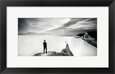 Framed Man and the Sea, Study 4 Print