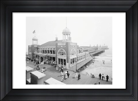 Framed Atlantic City Steel Pier, 1910s Print