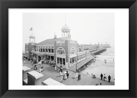 Framed Atlantic City Steel Pier, 1910s Print