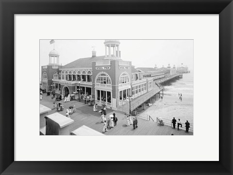 Framed Atlantic City Steel Pier, 1910s Print