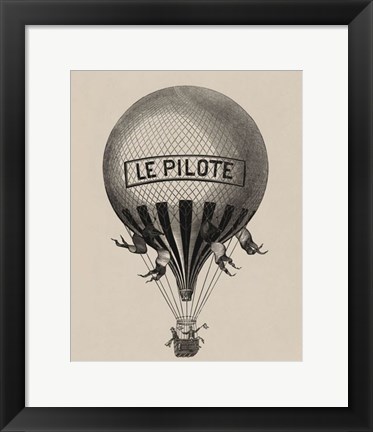 Framed Le Pilote Print