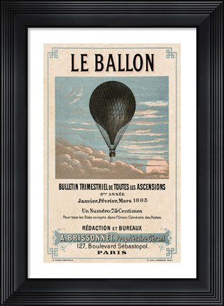 Framed Le Ballon, Paris Print