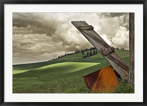 Framed Landscape and Door Print