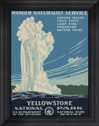 Framed Yellowstone National Park Print