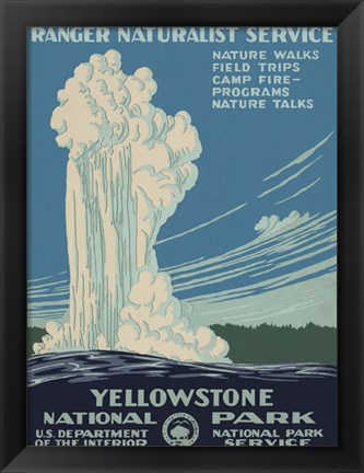 Framed Yellowstone National Park Print