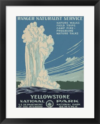 Framed Yellowstone National Park Print