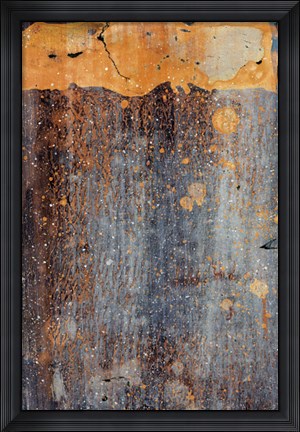 Framed Orange Splash Print