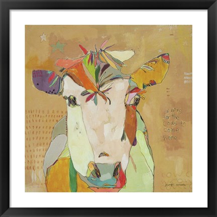 Framed Mom Cow Print