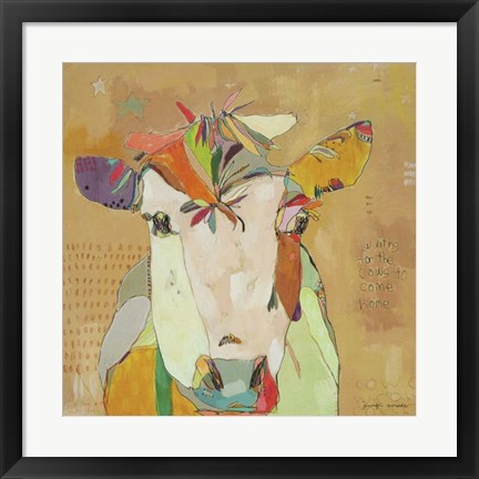 Framed Mom Cow Print