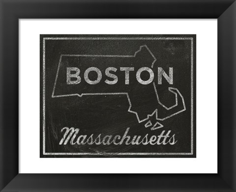 Framed Boston, Massachusetts Print